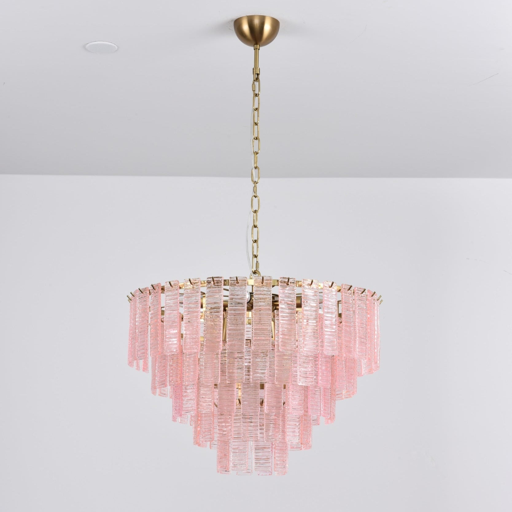 Opalora Pink Murano Glass Chandelier