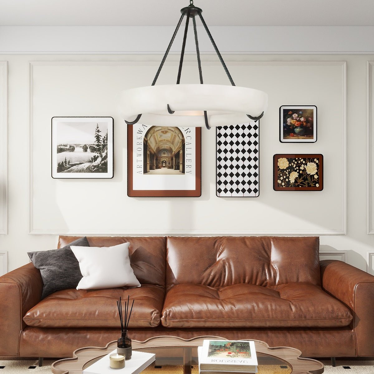 Modern Orion Alabaster Chandelier - CasaraHouse