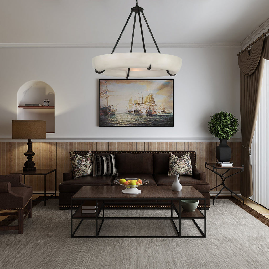 Modern Orion Alabaster Chandelier - CasaraHouse