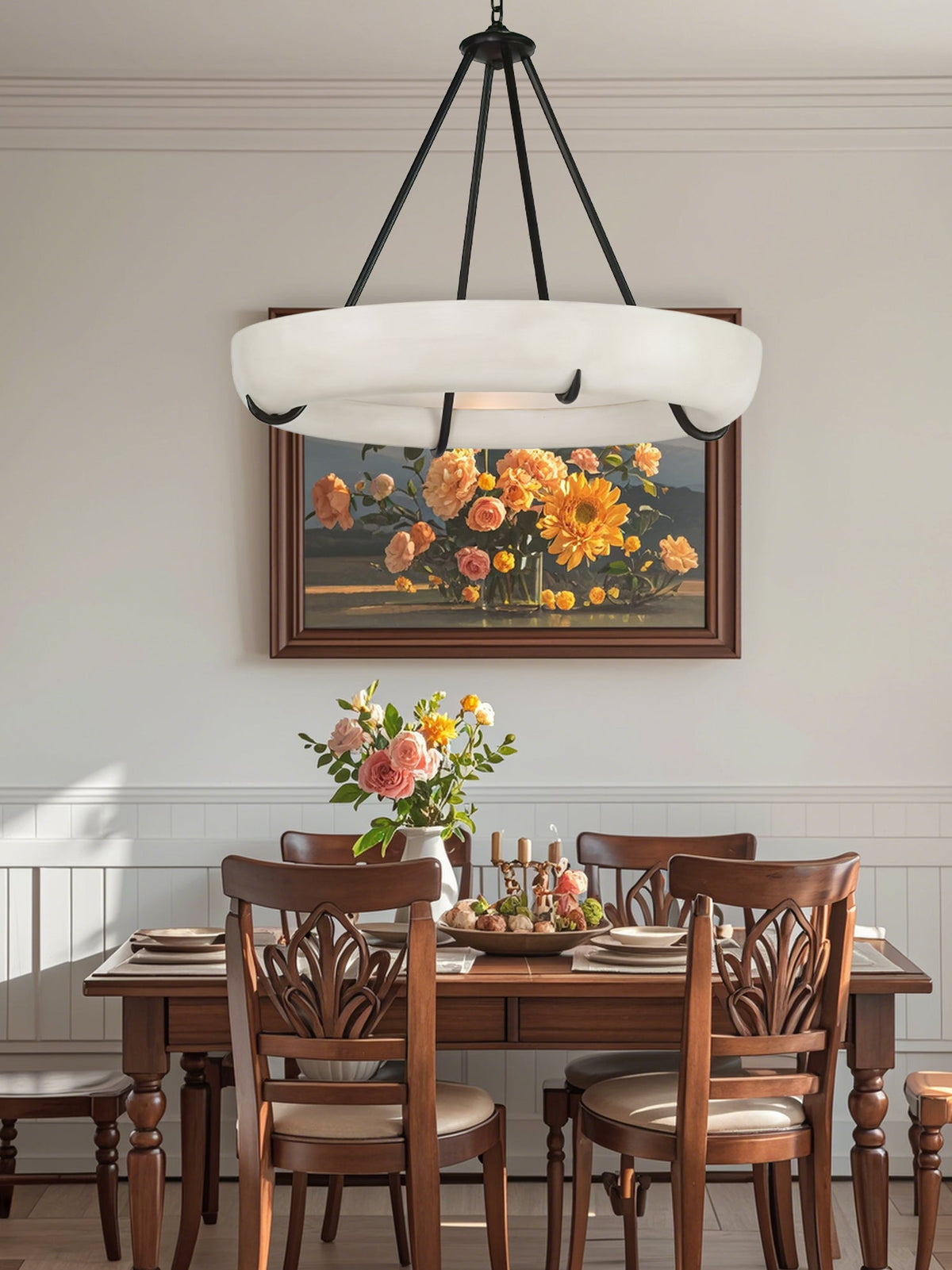 Modern Orion Alabaster Chandelier - CasaraHouse