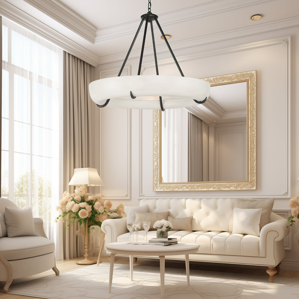 Modern Orion Alabaster Chandelier - CasaraHouse