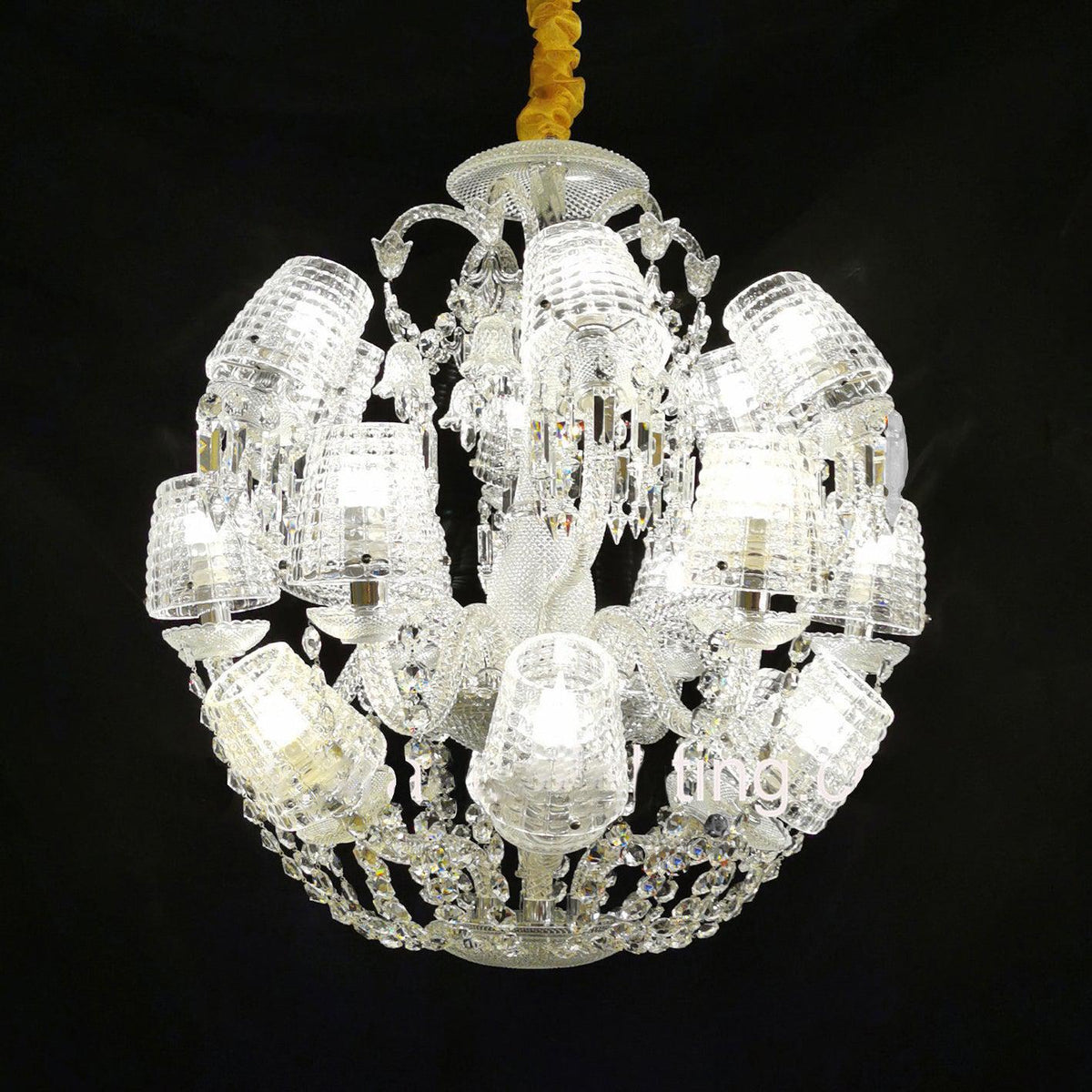 Auralite Ovid Sphere Classic Crystal Chandelier 24 Lights