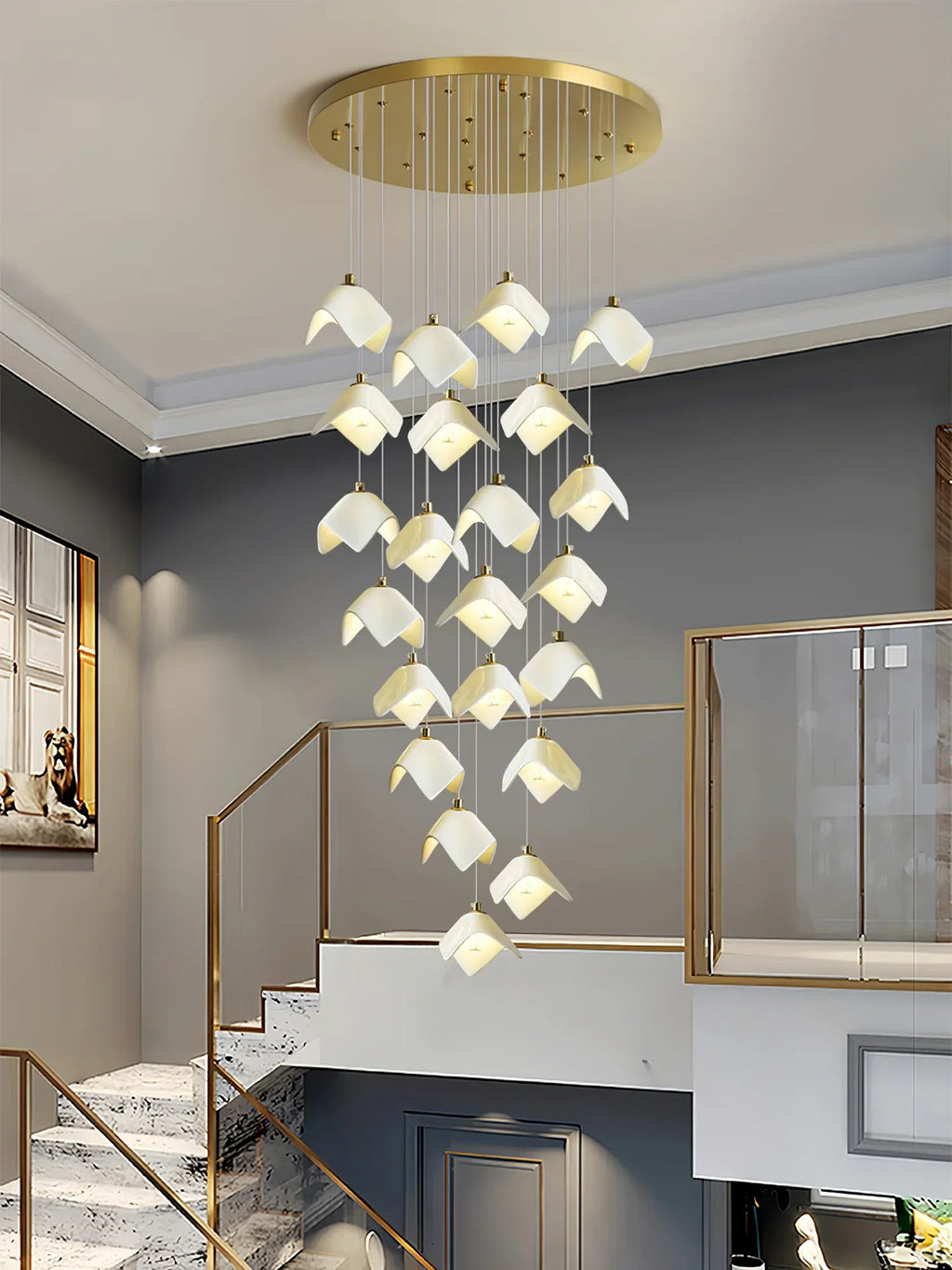Oxalis Staircase Chandelier