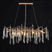 Postmodern Crystal Creative Linear Branch Chandelier
