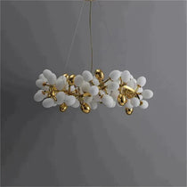 Post Modern Round Grape Branch Chandelier