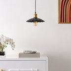 Olyra Modern Brass Frame Pendant 10" - CasaraHouse