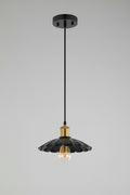 Olyra Modern Brass Frame Pendant 10" - CasaraHouse
