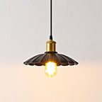 Olyra Modern Brass Frame Pendant 10" - CasaraHouse