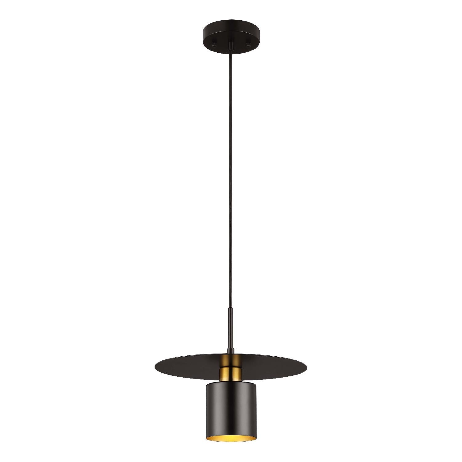 Marzen Slim Brass Accent Pendant - CasaraHouse