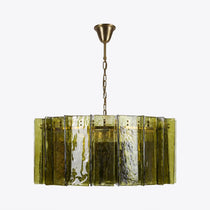 Berlin Chandelier Bottle Green 35" W 47" W