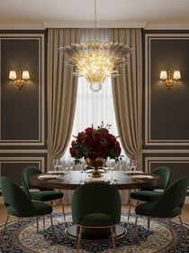 Palm Grove Murano Glass Chandelier