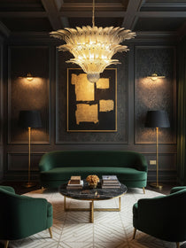 Palm Grove Murano Glass Chandelier