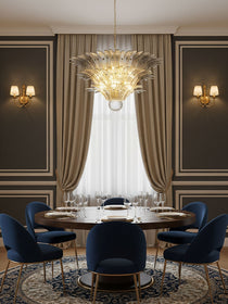 Palm Grove Murano Glass Chandelier