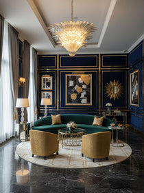 Palm Grove Murano Glass Chandelier
