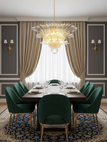 Palm Grove Murano Glass Chandelier