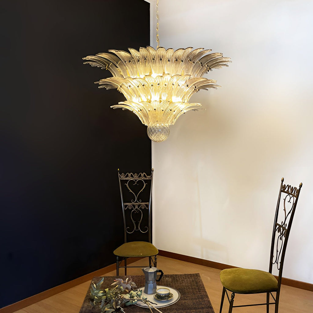 Palm Grove Murano Glass Chandelier
