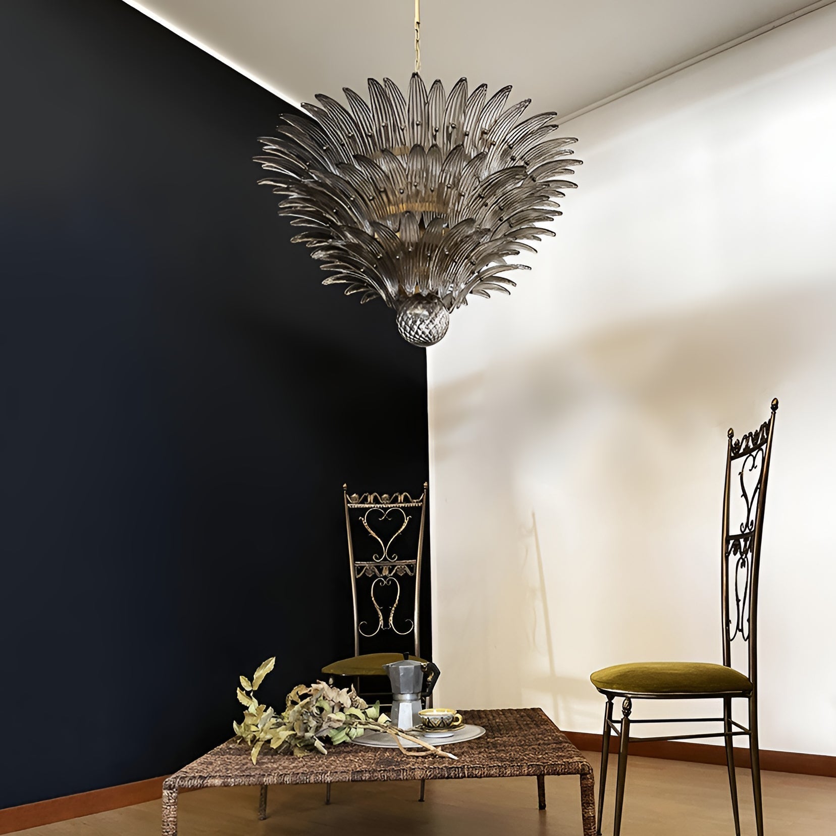 Palm Grove Murano Glass Chandelier