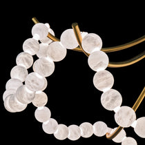 Natural Stone Illuminated Disc Chandelier - CasaraHouse