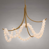 Natural Stone Illuminated Disc Chandelier - CasaraHouse
