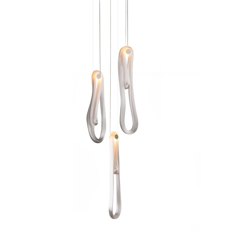 Pearlescent Filament Chandelier