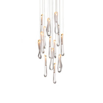 Pearlescent Filament Chandelier