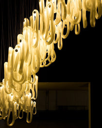 Pearlescent Filament Chandelier