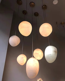 Pelora Alabaster Pebble Pendant Lamp - CasaraHouse