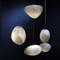 Pelora Alabaster Pebble Pendant Lamp - CasaraHouse