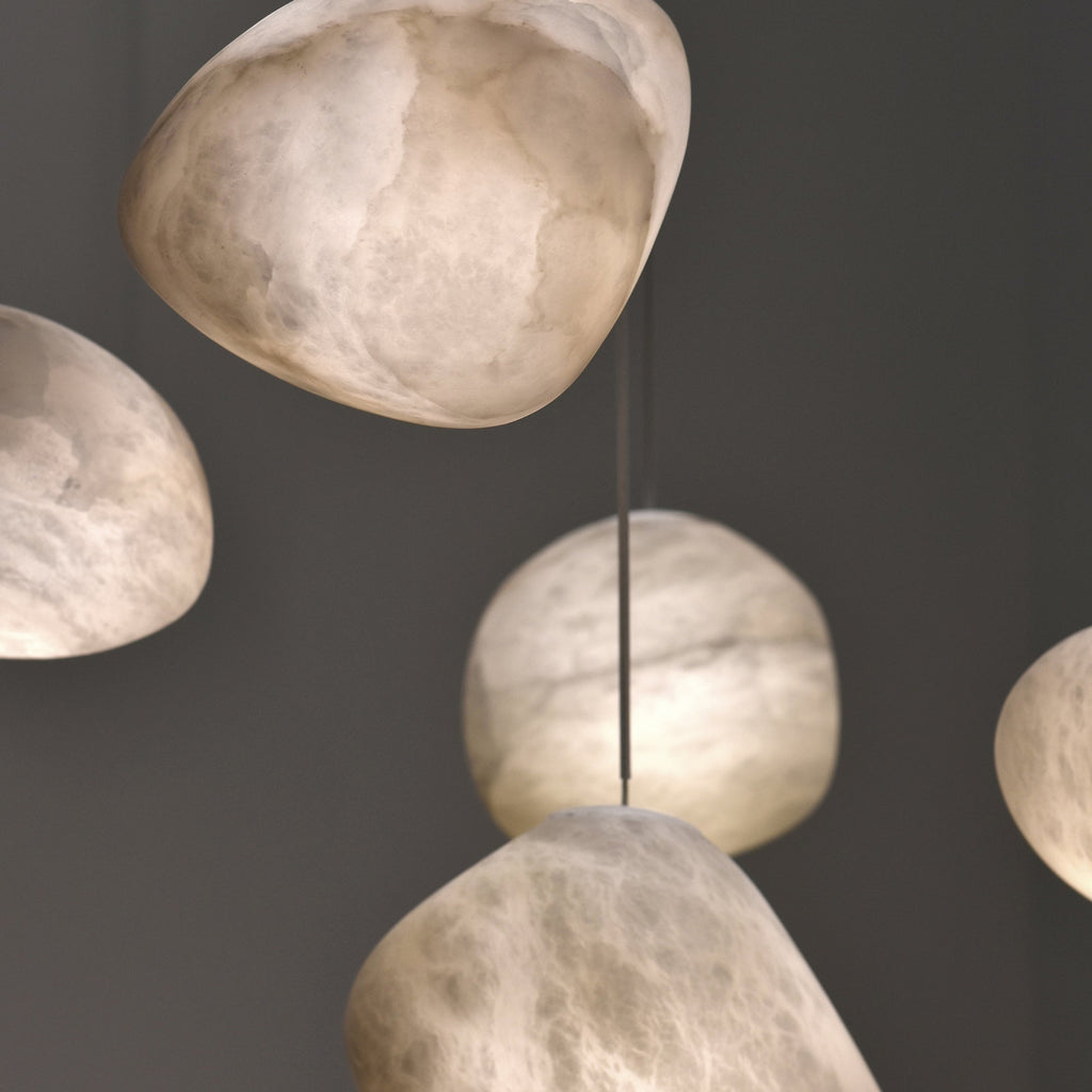 Pelora Alabaster Pebble Pendant Lamp - CasaraHouse