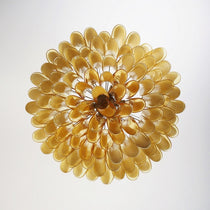 Petal Amber Murano Glass Chandelier