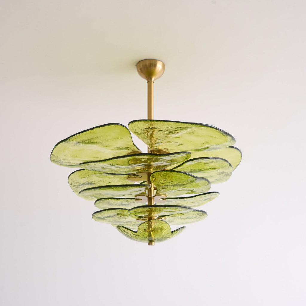 Petals Gold Murano Glass Chandelier