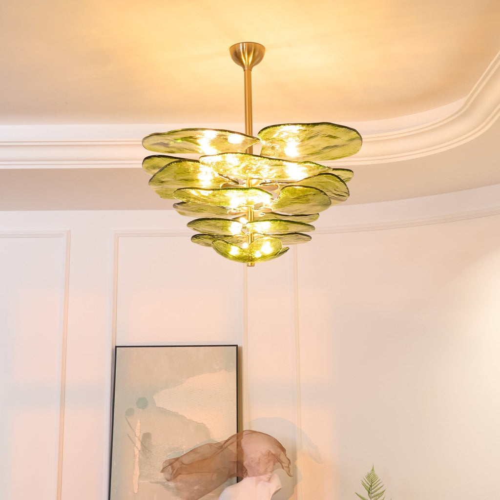 Petals Gold Murano Glass Chandelier