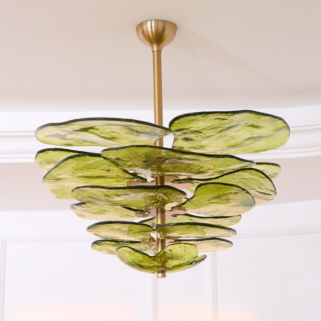 Petals Gold Murano Glass Chandelier