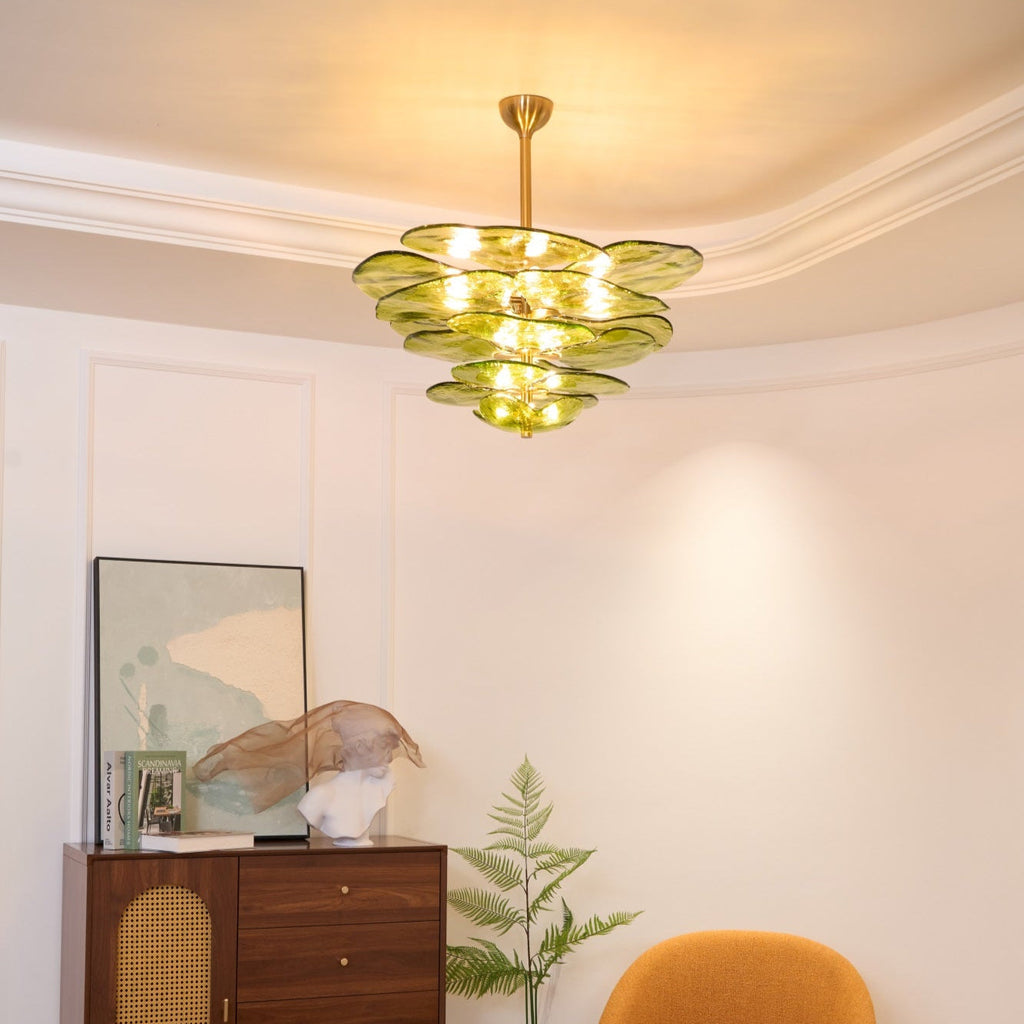 Petals Gold Murano Glass Chandelier