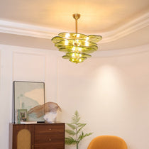 Petals Gold Murano Glass Chandelier