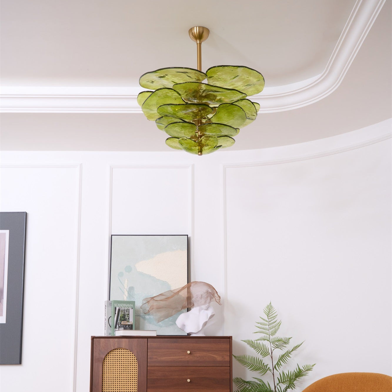 Petals Gold Murano Glass Chandelier