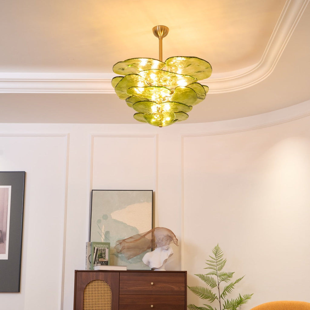 Petals Gold Murano Glass Chandelier