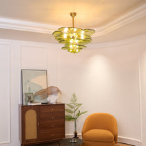 Petals Gold Murano Glass Chandelier