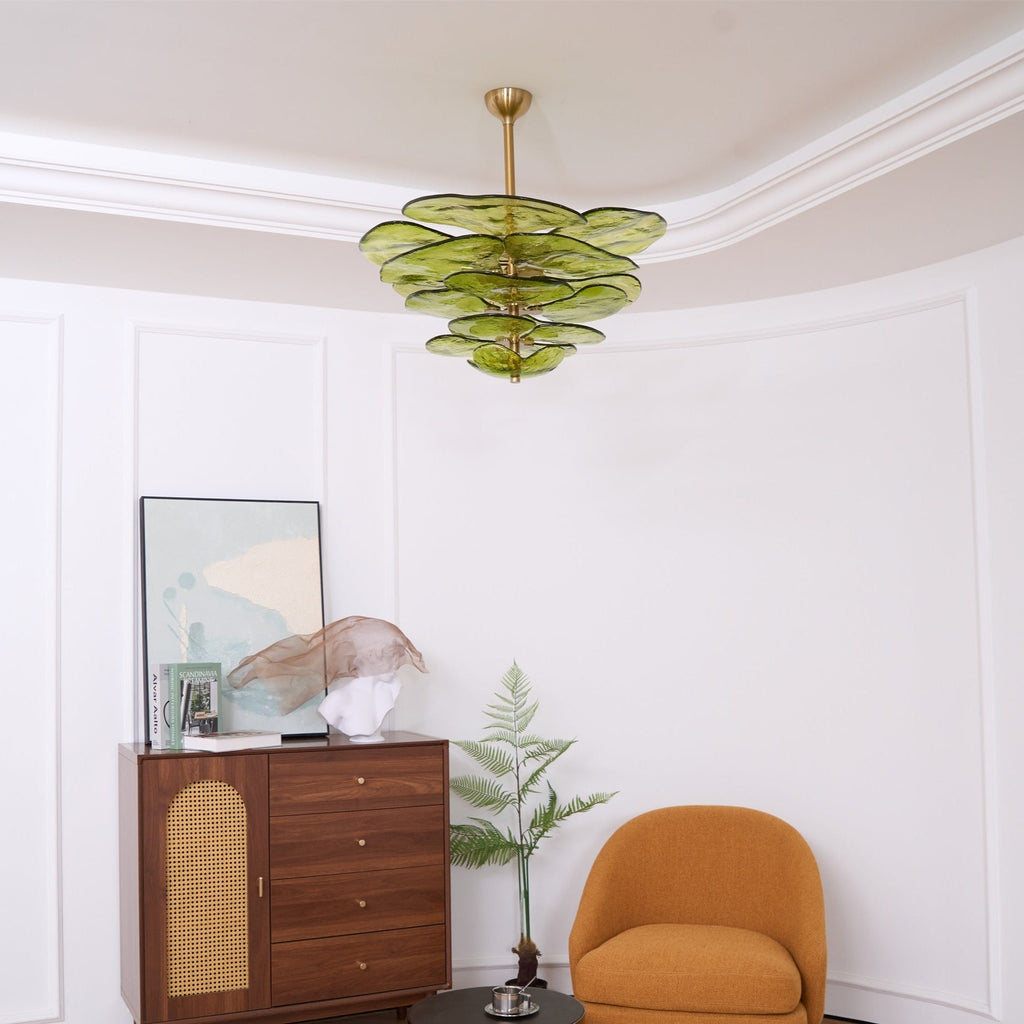 Petals Gold Murano Glass Chandelier
