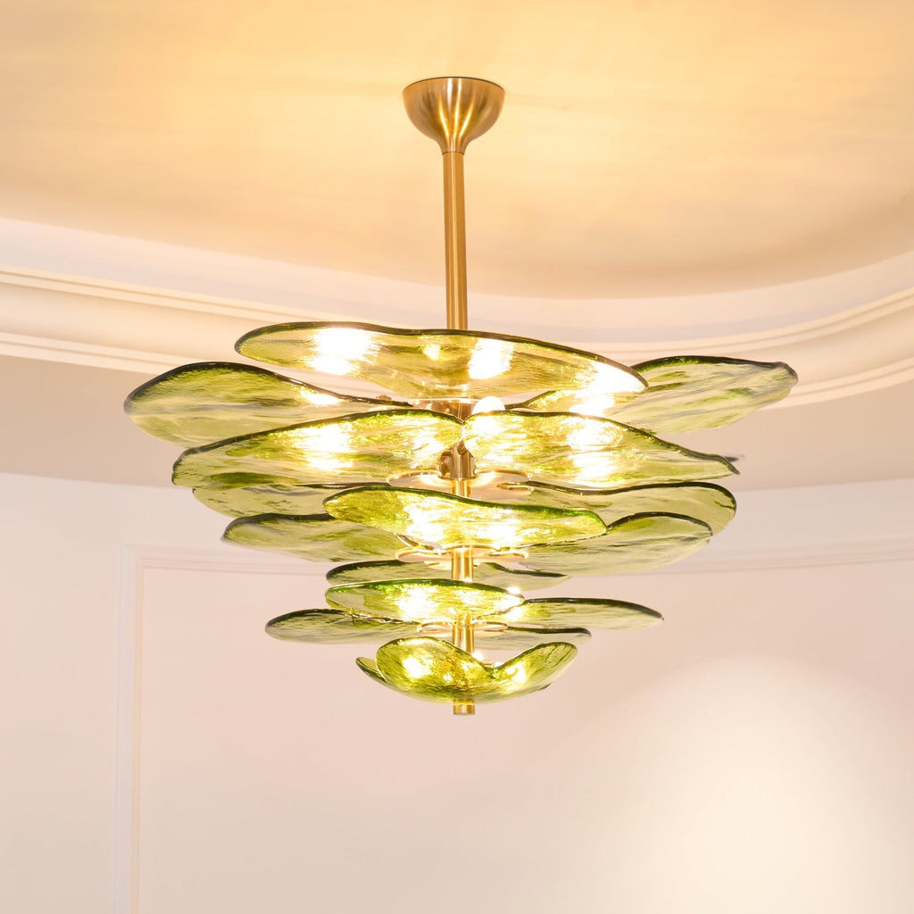 Petals Gold Murano Glass Chandelier
