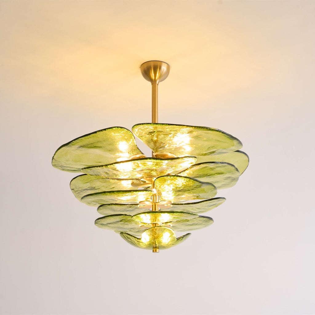 Petals Gold Murano Glass Chandelier