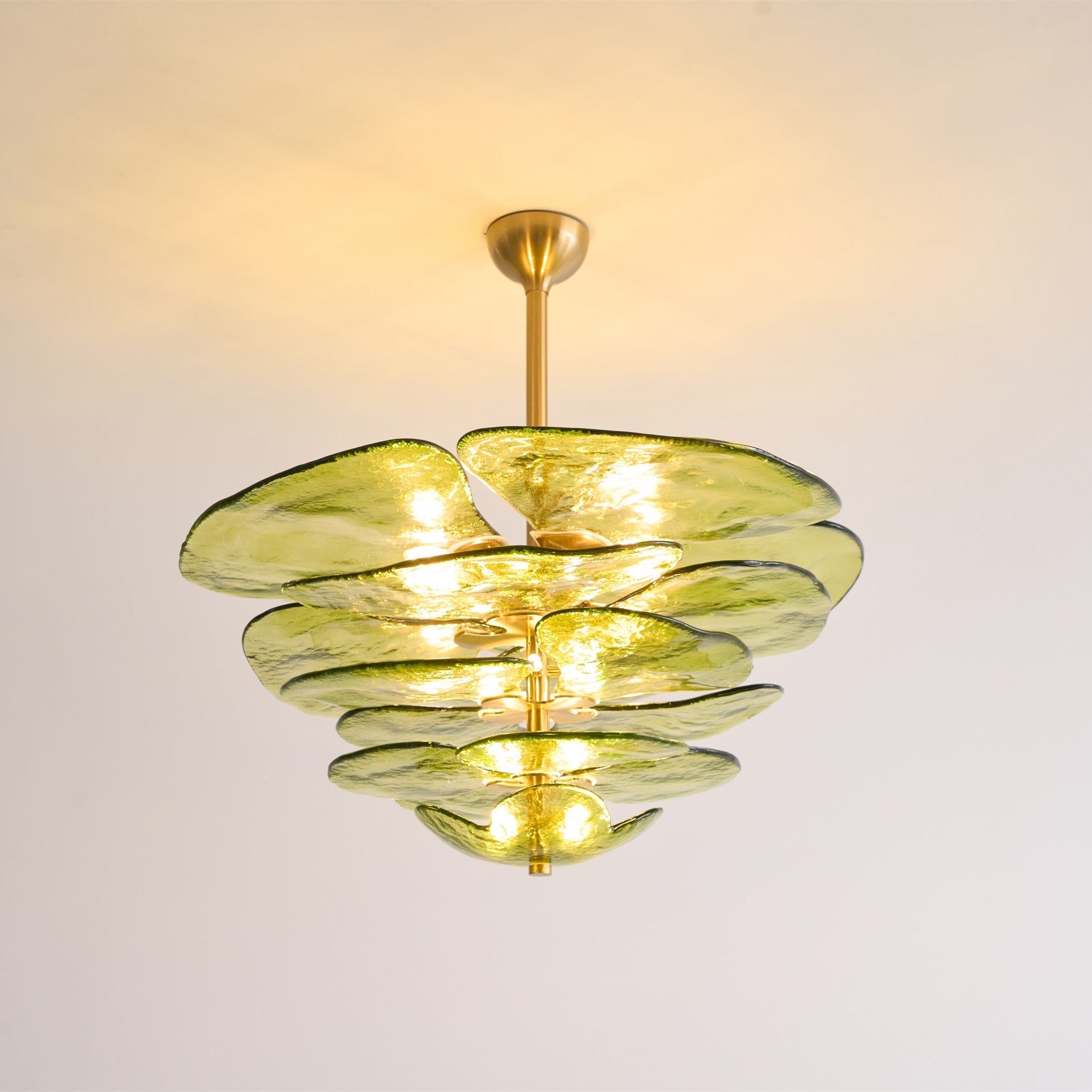 Petals Gold Murano Glass Chandelier