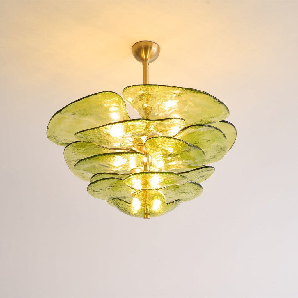 Petals Gold Murano Glass Chandelier