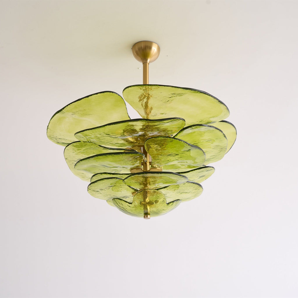 Petals Gold Murano Glass Chandelier