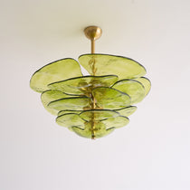 Petals Gold Murano Glass Chandelier