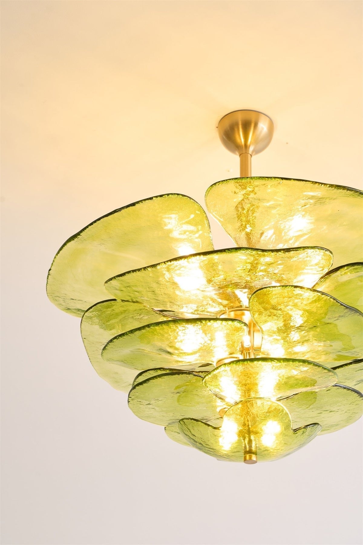 Petals Gold Murano Glass Chandelier