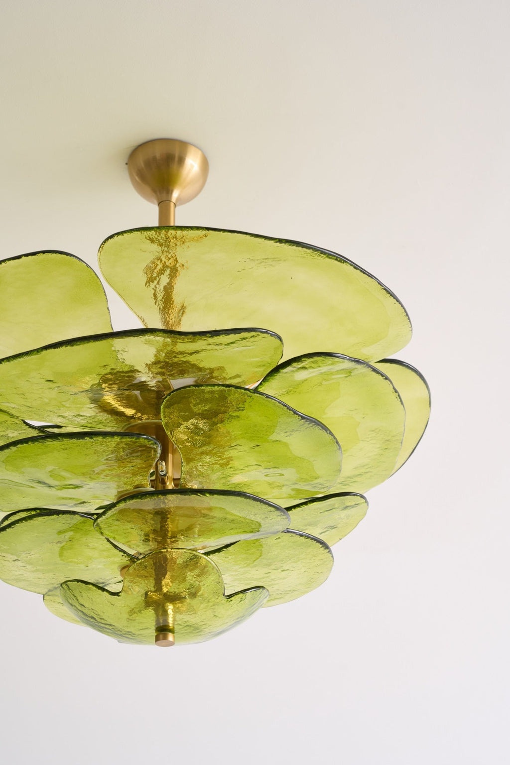 Petals Gold Murano Glass Chandelier