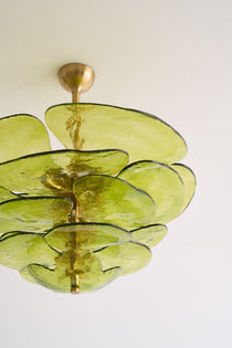 Petals Gold Murano Glass Chandelier