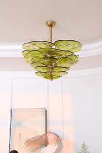 Petals Gold Murano Glass Chandelier