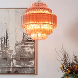 Pink Palermo Round Chandelier